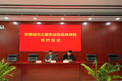 安成鎮(zhèn)參加安徽城市之眼農(nóng)業(yè)綜合體項(xiàng)目簽約儀式，攜手推動(dòng)新材料技術(shù)推廣服務(wù)賦能現(xiàn)代農(nóng)業(yè)